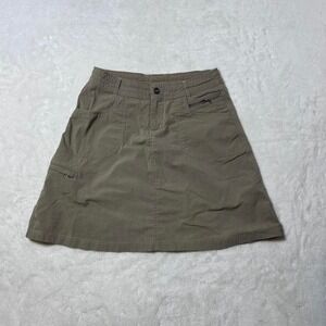 Kuhl Women's Size 4 tan  Free Range Outdoors Cargo Hiking Skirt